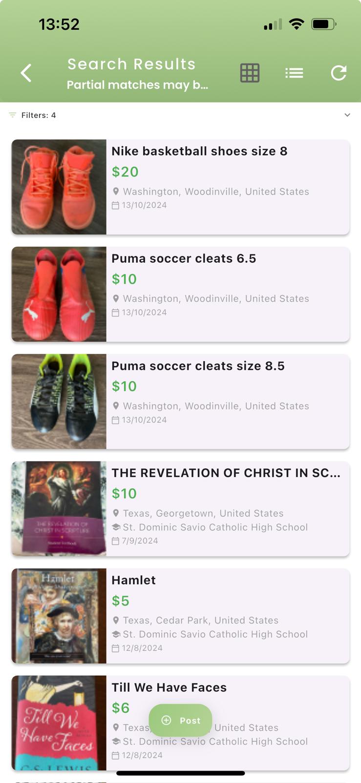 Schooly Screenshot - Categories